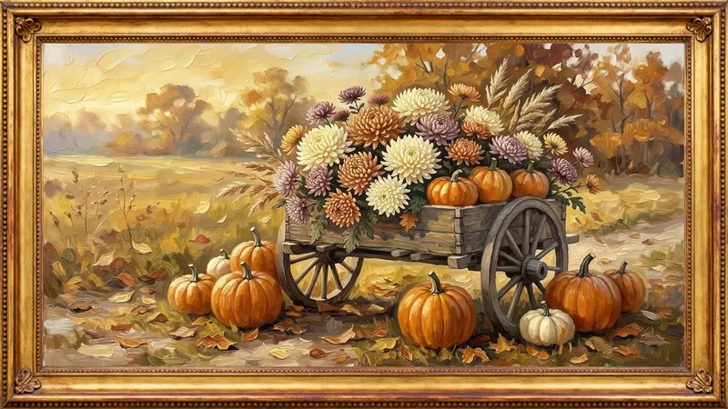 Autumn farmhouse