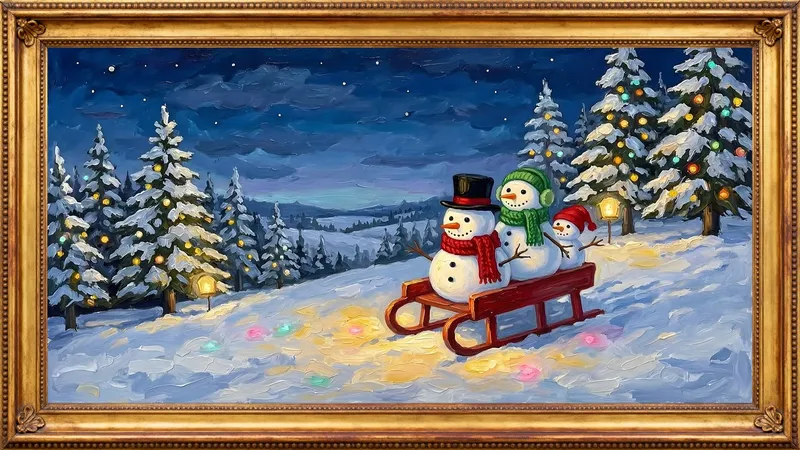The snowmen's Christmas Eve